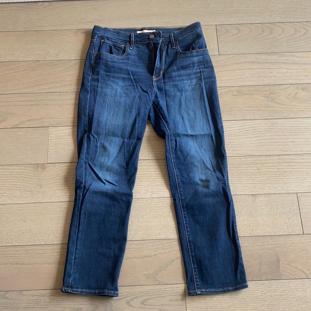 NWOT Levi Strauss & Co 724 High rise straight crop, size 30